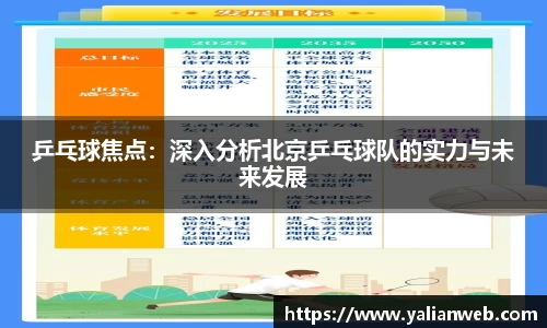 乒乓球焦点：深入分析北京乒乓球队的实力与未来发展